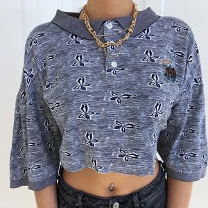 cropped dad shirt! will fit small-large! cute!